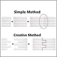 3D Brick Self Adhesive Wall Stickers (White) 3D Brick Self Adhesive Wall Stickers (White)