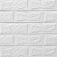 3D Brick Self Adhesive Wall Stickers (White) 3D Brick Self Adhesive Wall Stickers (White)