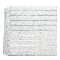 3D Brick Self Adhesive Wall Stickers (White) 3D Brick Self Adhesive Wall Stickers (White)