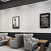 3D Brick Self Adhesive Wall Stickers (White) 3D Brick Self Adhesive Wall Stickers (White)