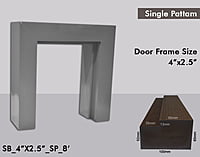 WPC Door Frame 4" X 2.5" WPC Door Frame 4" X 2.5"